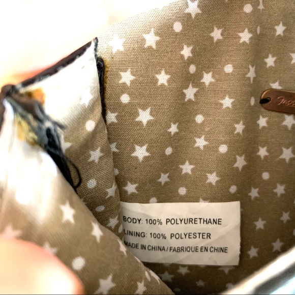 Black and Gold Studded Women's Bag - Picture 9 of 10